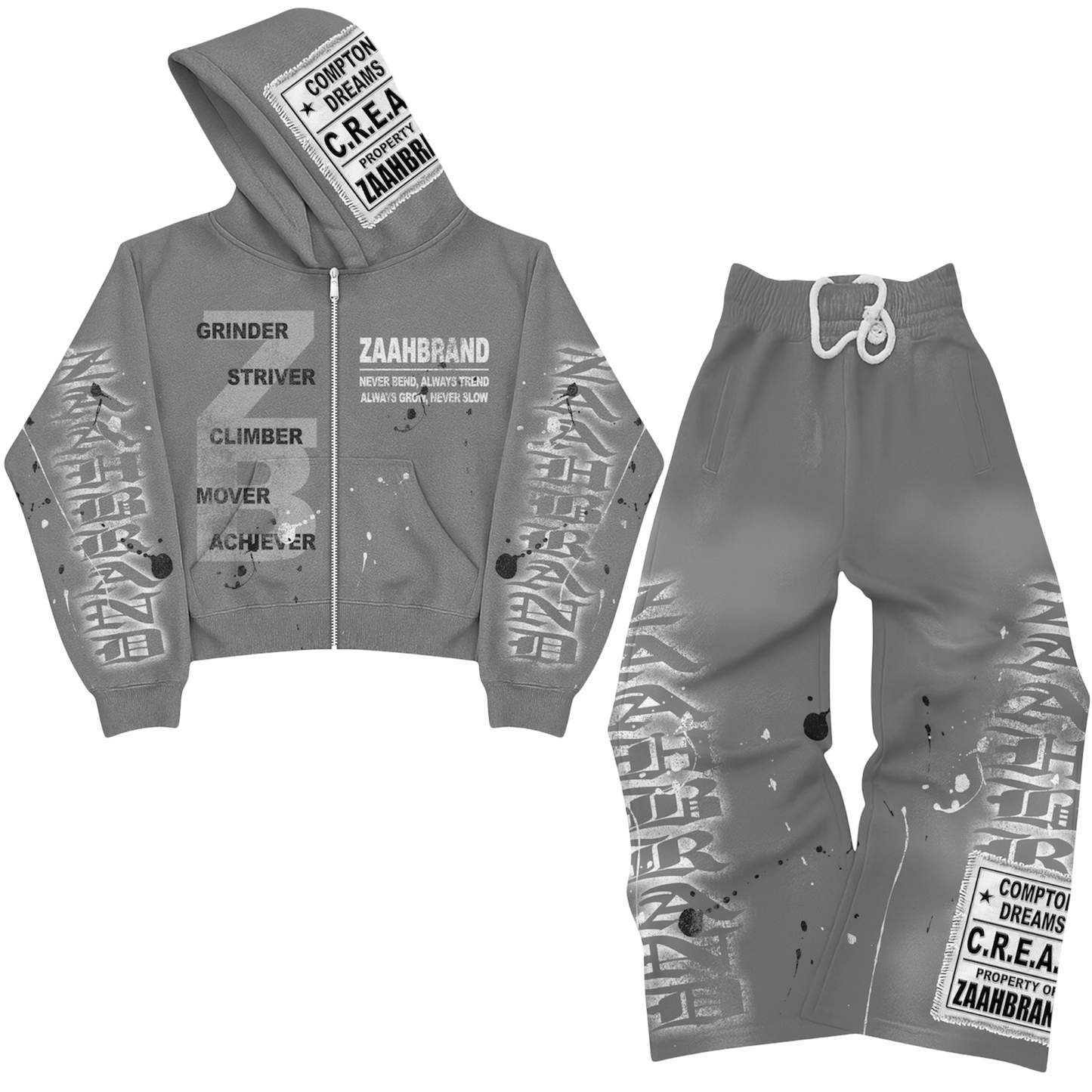Gray Cash Rules Sweatsuit