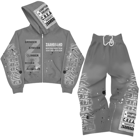 Gray Cash Rules Sweatsuit