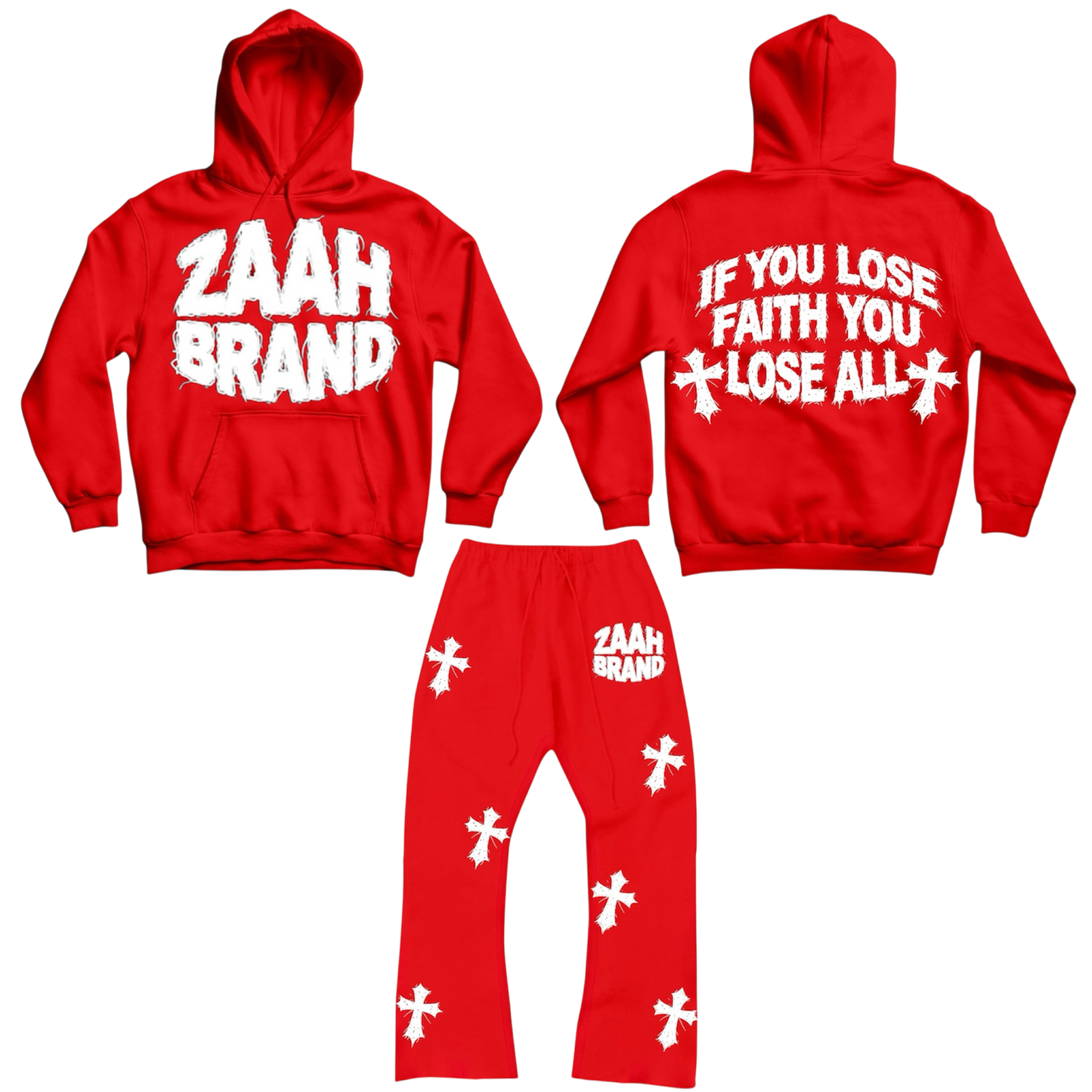 Red Faith Sweatsuit