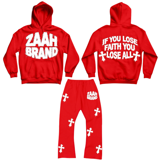 Red Faith Sweatsuit